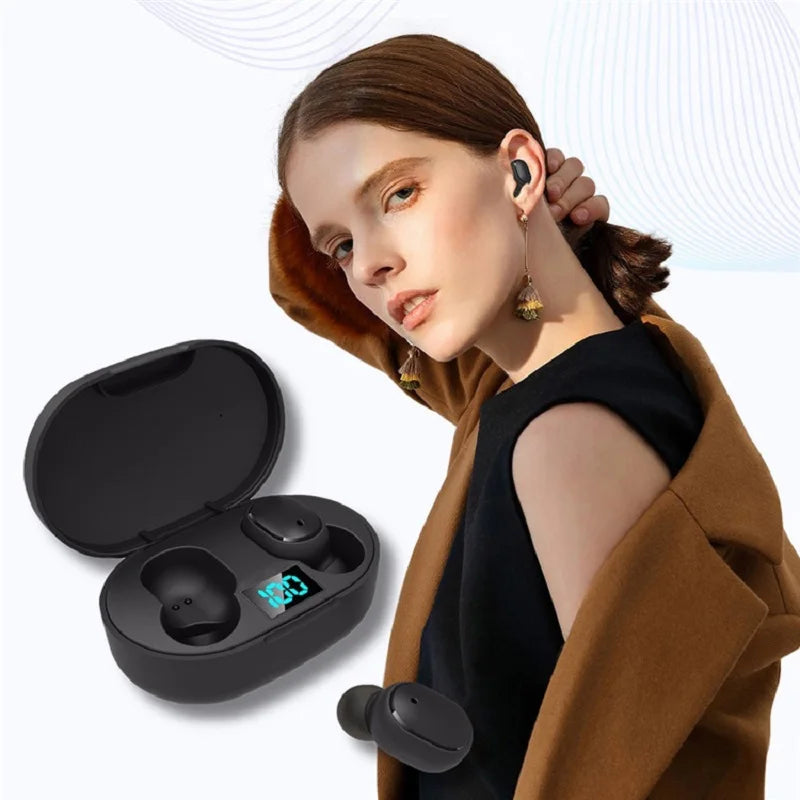 Product Title: E6s Wireless Bluetooth Headset with Smart Digital Display - Mini Stereo In-Ear Sports Headset