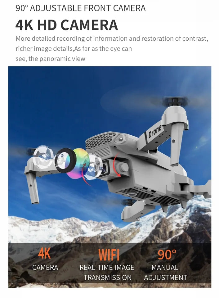 "NatureVista: A Compact Aerial Photographer" 4k dual & single camera 50%off Ends March 30