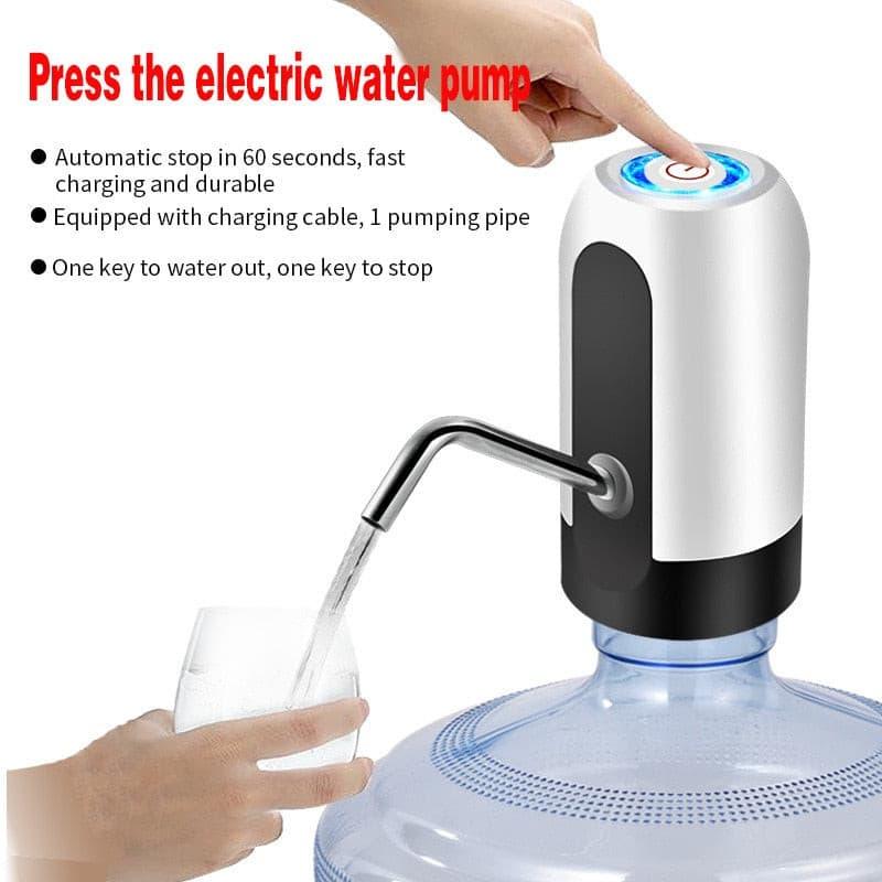 Optimize product title: USB Rechargeable Automatic Electric Water Dispenser Pump - One Click Auto Switch, Bottle Pump for Drinking Water