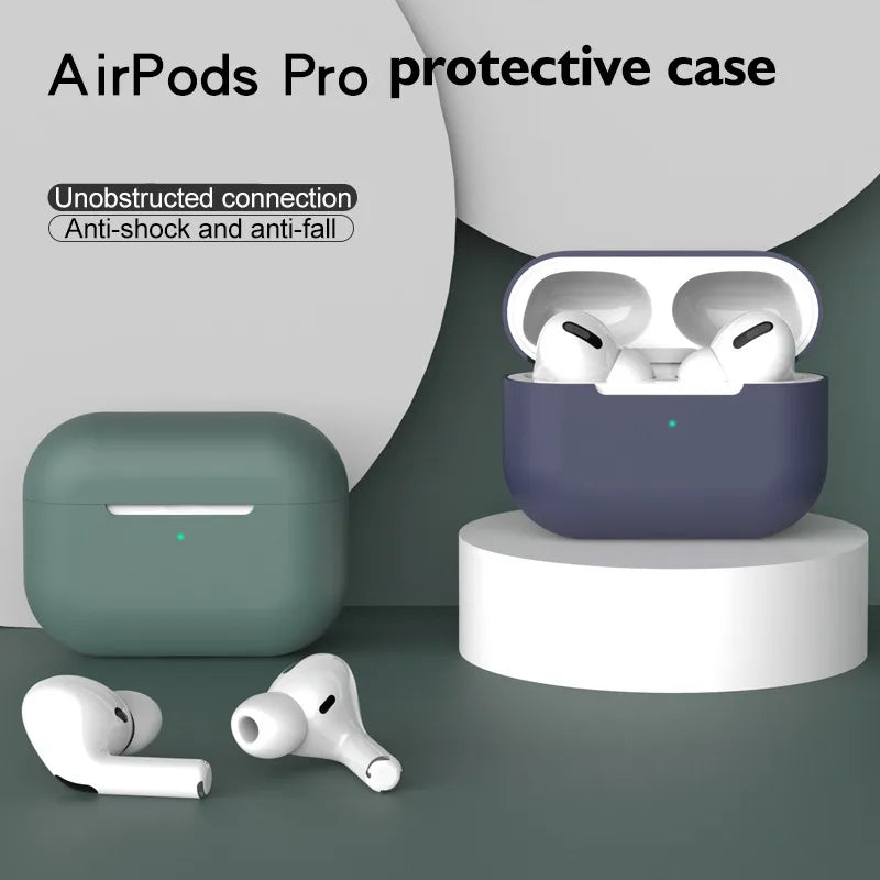Premium Silicone Cover Case for Apple AirPods Pro - Enhanced Protection and Style for AirPods Pro Earphone Accessories