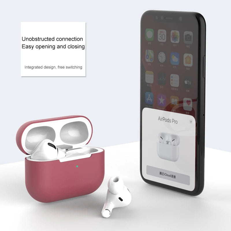 Premium Silicone Cover Case for Apple AirPods Pro - Enhanced Protection and Style for AirPods Pro Earphone Accessories